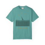 Feral Waters T‑Shirt — Minimal Shark Fin Ocean Graphic Tee