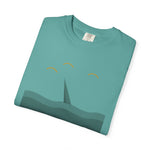 Feral Waters T‑Shirt — Minimal Shark Fin Ocean Graphic Tee