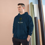 Champion Hoodie — Cute Black Cat Graphic Hoodie with 