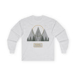 Mountain Sun Graphic Long Sleeve Tee — 'FERAL' Outdoor Adventure Shirt