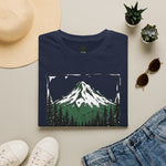 Volcano Distance Mountain Tee — “PDX — 60 miles to the volcano”