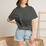 Feral Waters T‑Shirt — Minimal Shark Fin Ocean Graphic Tee