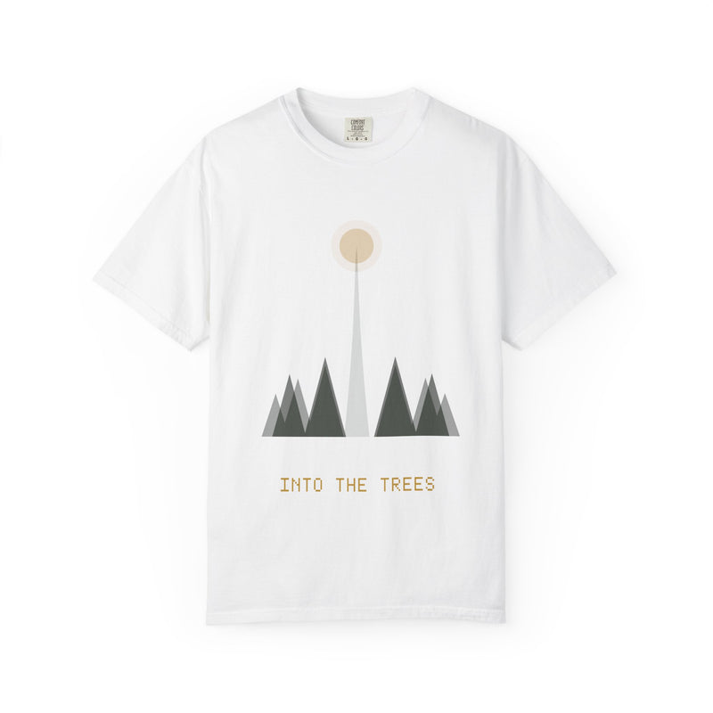 Into The Trees Graphic T-Shirt — Minimalist Mountain Nature Tee