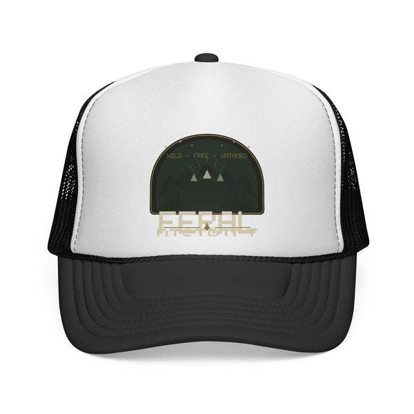 Adventure Patch Trucker Cap – Rustic Outdoors Snapback Hat
