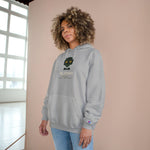 Champion Hoodie — Cute Black Cat Graphic Hoodie with 