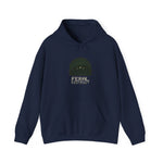 Minimalist 'Feral District Est. 2026' Hoodie — White Graphic Sweatshirt