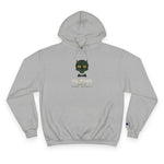 Champion Hoodie — Cute Black Cat Graphic Hoodie with 