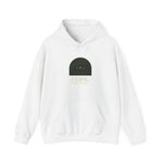 Minimalist 'Feral District Est. 2026' Hoodie — White Graphic Sweatshirt