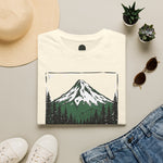 Volcano Distance Mountain Tee — “PDX — 60 miles to the volcano”