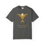 Feral District Logo T‑Shirt — Minimalist Gold Emblem Tee
