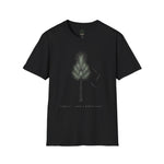 Minimal Pine Tree T-Shirt — Subtle Botanical Holiday Tee