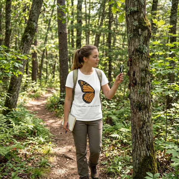 Monarch Wing Tee — Minimal Butterfly Graphic T-Shirt