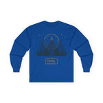Mountain Sun Graphic Long Sleeve Tee — 'FERAL' Outdoor Adventure Shirt