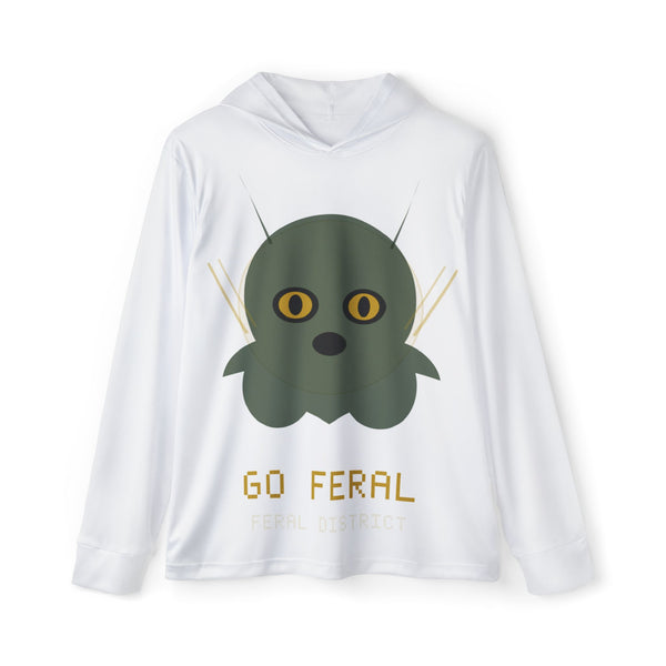 Go Feral Hoodie — Men's Athletic Warmup Hoodie with Cute Monster Graphic