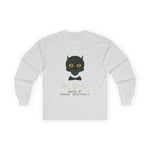 Long Sleeve Tee — 'Alpha Wolf Feral District' Cat-Wolf Graphic