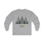 Mountain Sun Graphic Long Sleeve Tee — 'FERAL' Outdoor Adventure Shirt