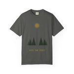 Into The Trees Graphic T-Shirt — Minimalist Mountain Nature Tee