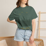 Feral Waters T‑Shirt — Minimal Shark Fin Ocean Graphic Tee