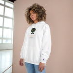 Champion Hoodie — Cute Black Cat Graphic Hoodie with 