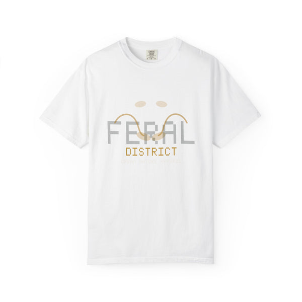 Feral District T-Shirt — Minimal Retro Logo Tee