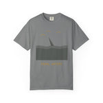 Feral Waters T‑Shirt — Minimal Shark Fin Ocean Graphic Tee