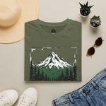 Volcano Distance Mountain Tee — “PDX — 60 miles to the volcano”