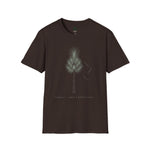 Minimal Pine Tree T-Shirt — Subtle Botanical Holiday Tee