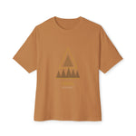 Feral Triangle Graphic Tee — Minimalist Mountain Boxy T‑Shirt