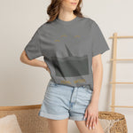 Feral Waters T‑Shirt — Minimal Shark Fin Ocean Graphic Tee